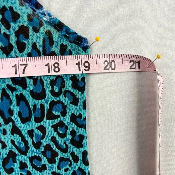 Dor Dor Tunic Tank Top Womens M Multicolor High Low Snake Leopard Boho - Picture 8 of 10